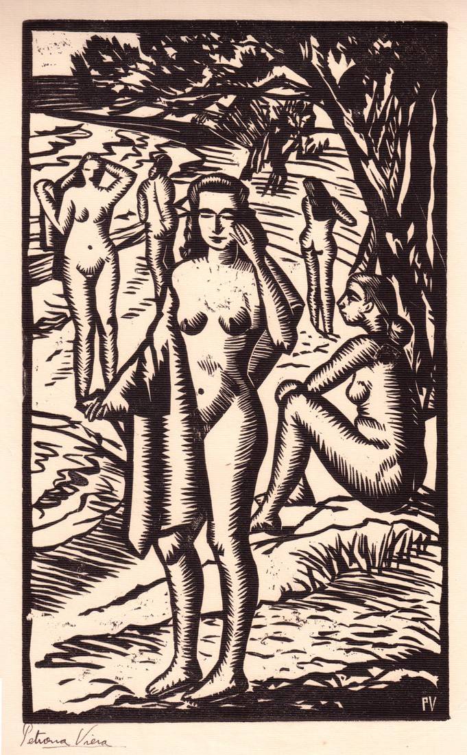 Desnudos y playa, c.1947