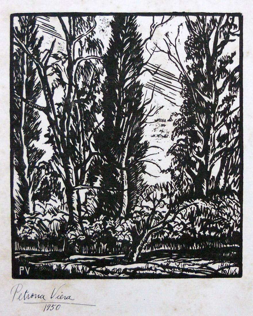Paisaje con árboles, 1950