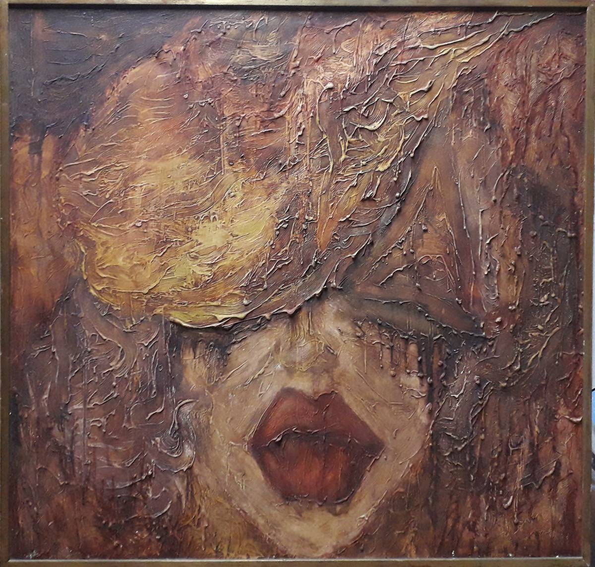 Marilyn, 1964. Hermenegildo Sábat (Menchi) (1933-2018). Óleo sobre tela.  100 x 100 cm, Nº inv. 6476.