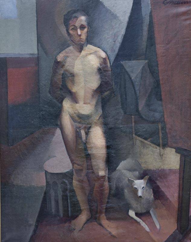 Estudio, 1926. Gilberto Bellini (1908-1935). Óleo sobre tela.  148 x 118 cm. Nº inv. 691.