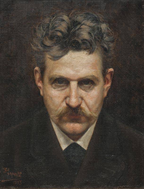 Autorretrato, 1893. Domingo Laporte (1855-1928). Óleo sobre tela.  45 x 35 cm. Nº inv. 695.