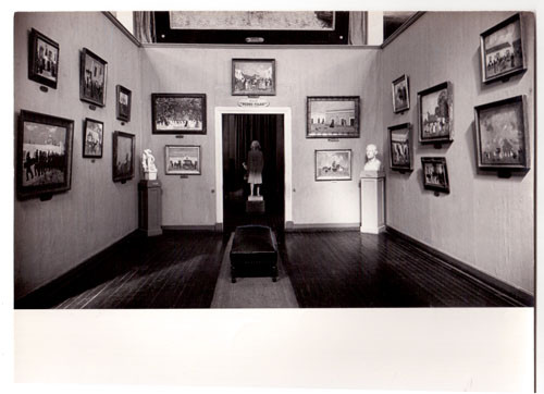 Fotografía de la Sala del Museo Nacional de Bellas Artes (ahora Museo Nacional de Artes Visuales, MNAV) 