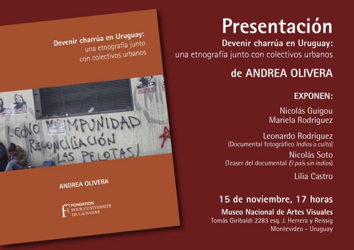 Presentación del libro: "Devenir charrúa en el Uruguay: una etnografía junto con colectivos urbanos" - 