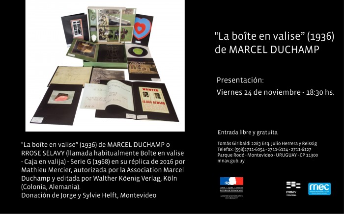 Presentación de la donación de "La boîte en valise" de Marcel Duchamp - 