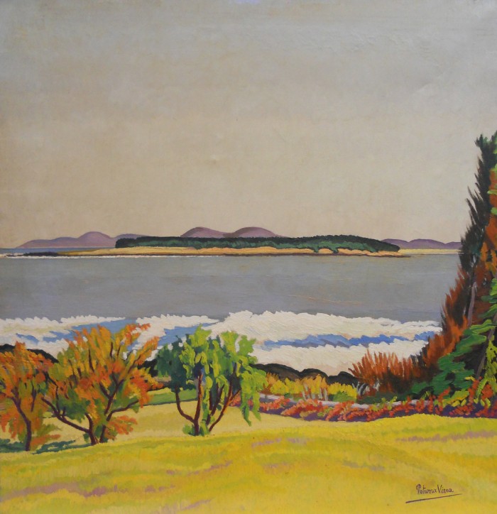 Artistas mujeres en la Colección MNAV - Sala 2 - Paisaje 'Playa Punta del Este' - <a href='cms.php?a=491'>Petrona Viera (1895-1960)</a>