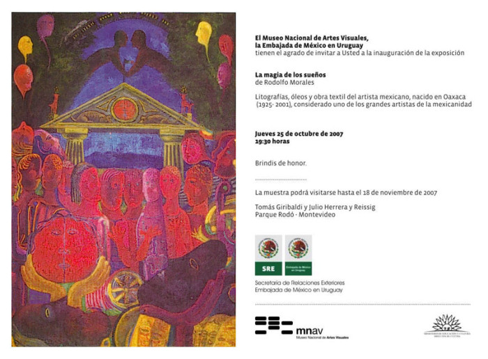 "La magia de los sueños" del mexicano Rodolfo Morales - Museo Nacional de Artes Visuales - 