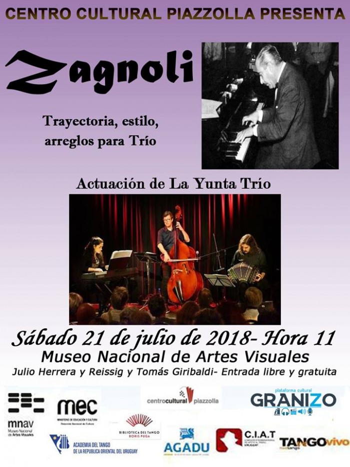 Tango en el Museo - César Zagnoli - La Yunta Trío en vivo - 
