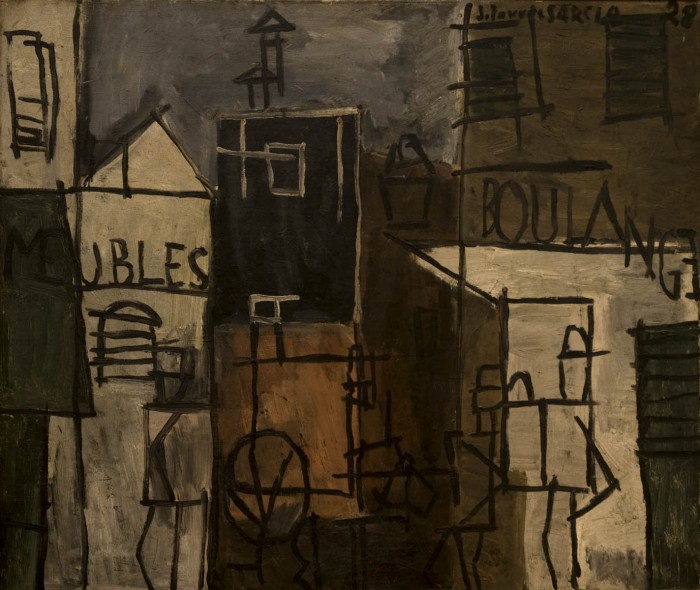 Pintura constructiva, 1928<br>Óleo - Tela<br>60 x 73 cm - Joaquín Torres-García: un moderno en la Arcadia - Espacio Fundación Telefónica Madrid - Museo Nacional de Artes Visuales